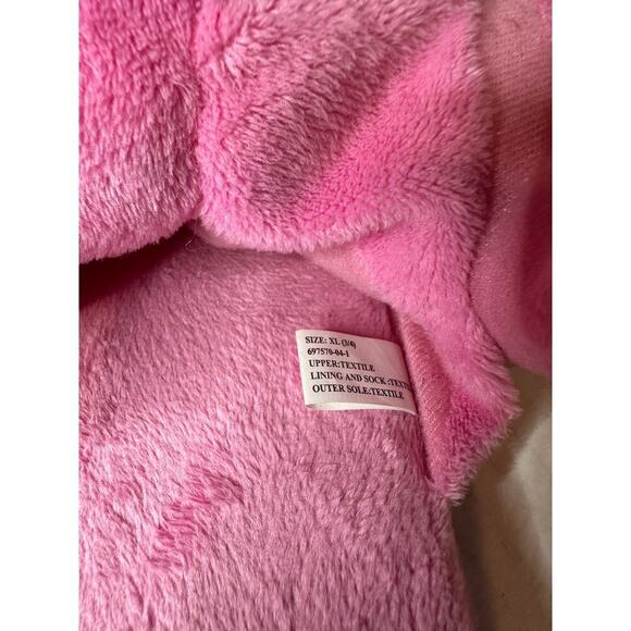 Old Navy Size 7.5 Women Pink Slip On Flamingo Collector House Slippers Pink Gift - Picture 4 of 7